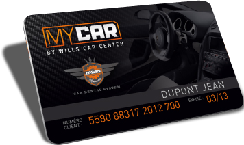 WILLS CAR RENTAL programme fidélité Mycar